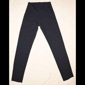 Women's Aerie Black High Rise Smoothing Ankle Cropped Gym Yoga Leggings Size S